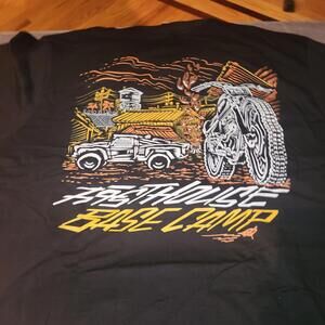 NEW W/ Tags Mens Fasthouse MTB MotoCross Double Sided T-Shirt Black Sz L